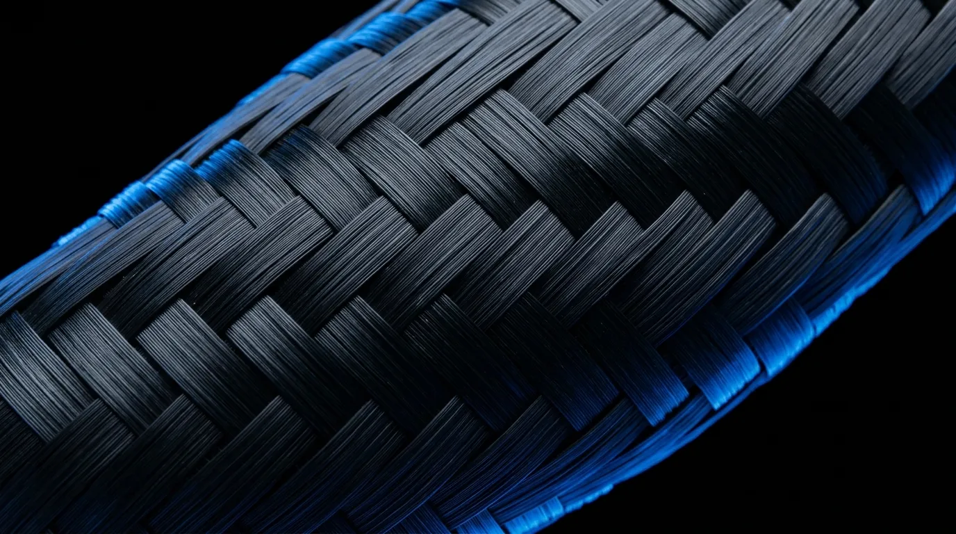 Carbon fibre weave macro, performance research peptides